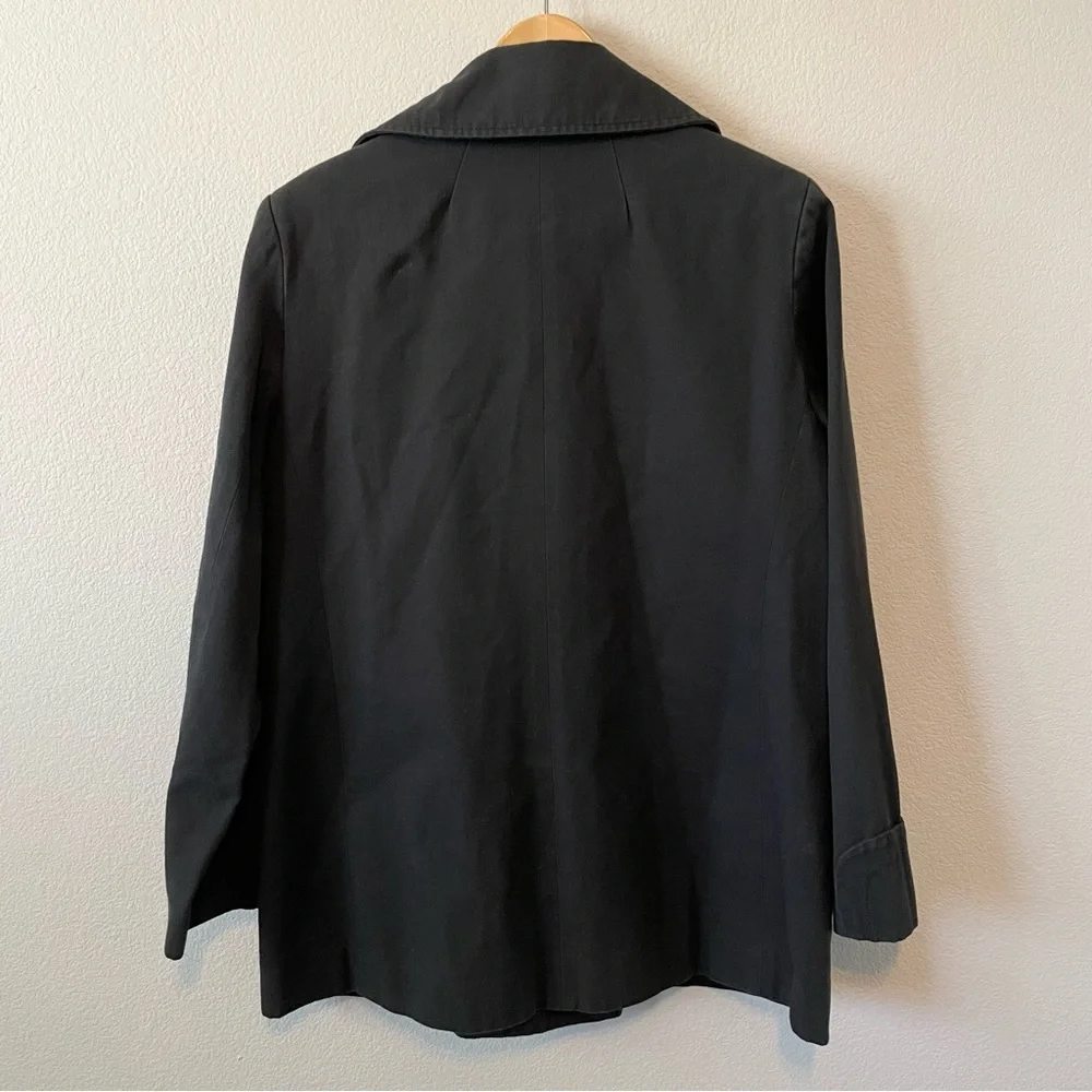 Current/Elliot The Captain Double Breasted Black Peacoat